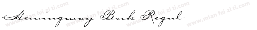 Hemingway Book Regul字体转换